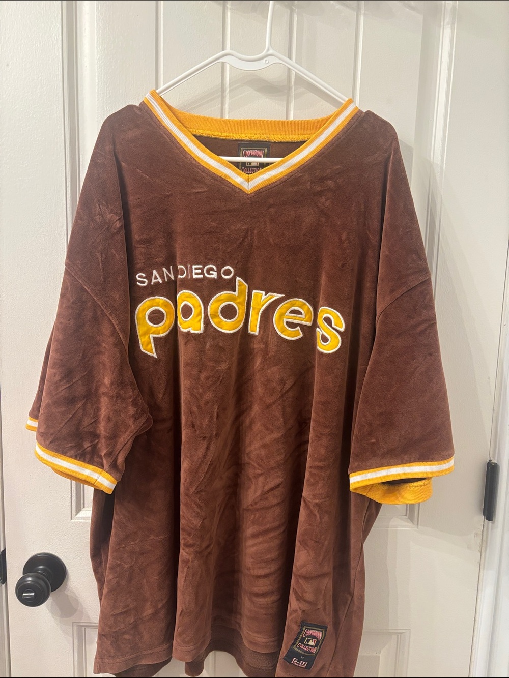 San Diego Padres Brown V-Neck Sweater